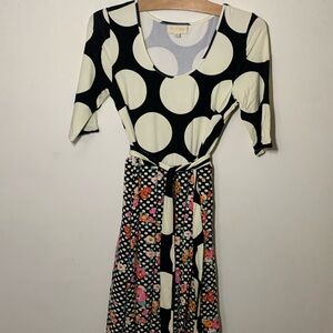 ModCloth Polkadot Floral Dress